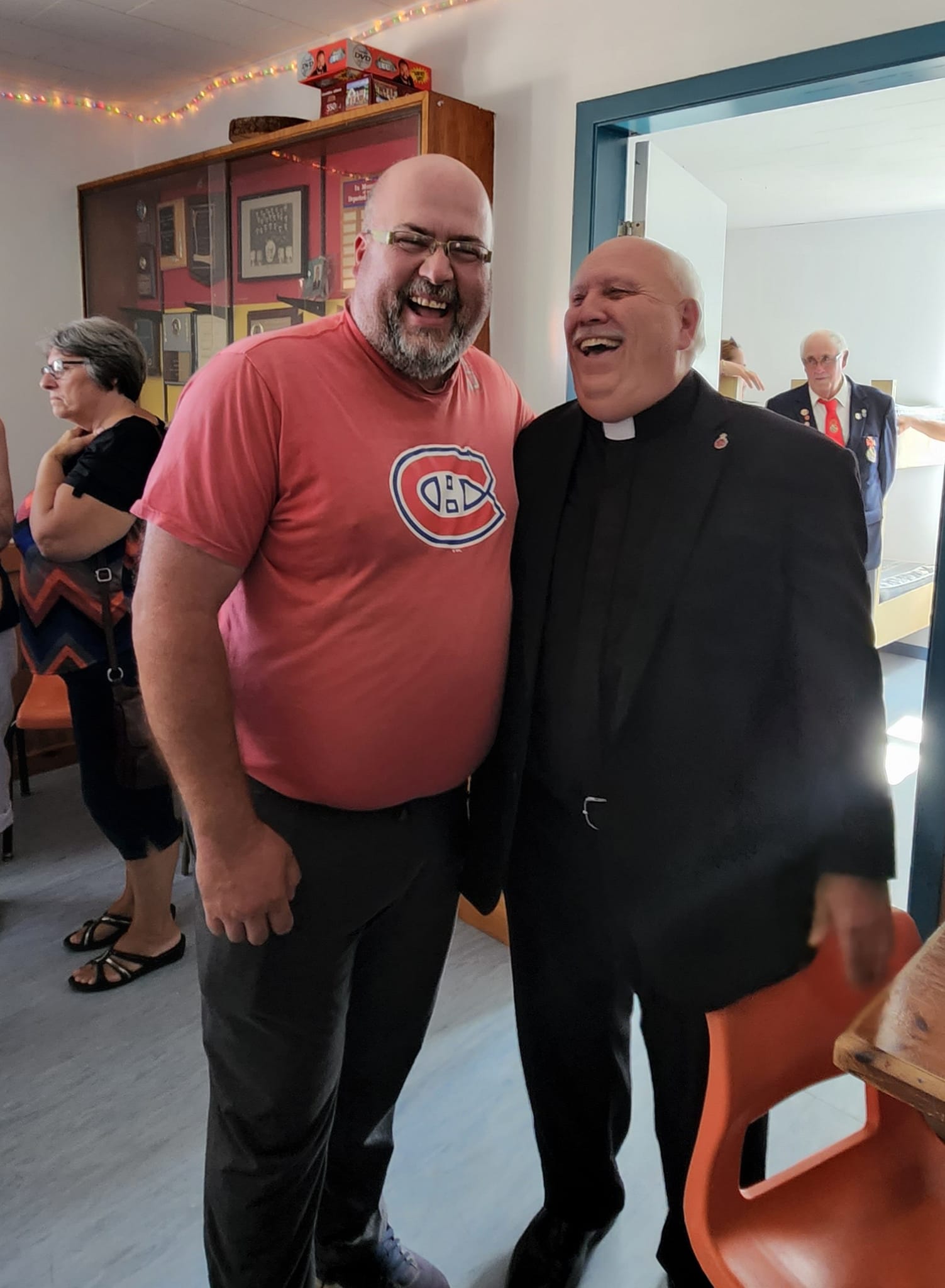 Rev Sam Butler and Comrade Paul Butler sharing a fun moment