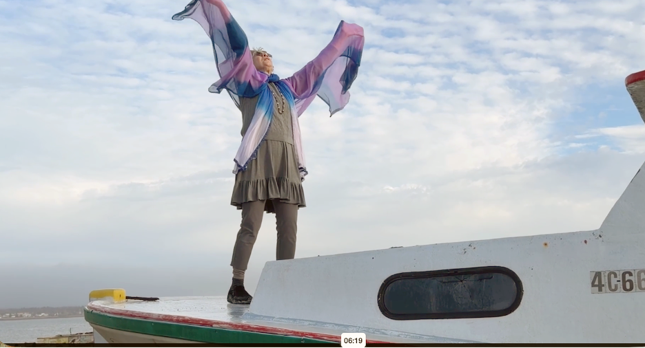 Dancer Ara Fitzgerald of NYC, practices for a 2026 performance.