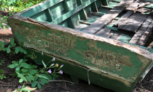 The Rear of an Old Boat
