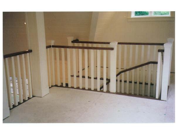 Winder stair with oak treads