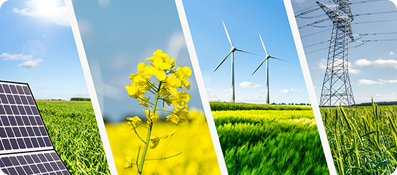 Renewable energies concept