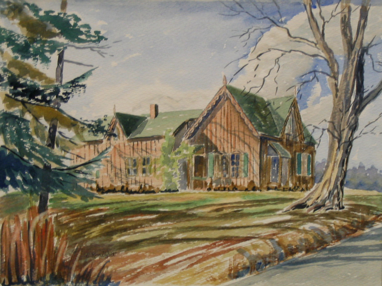 Vary House, Watercolour on paper