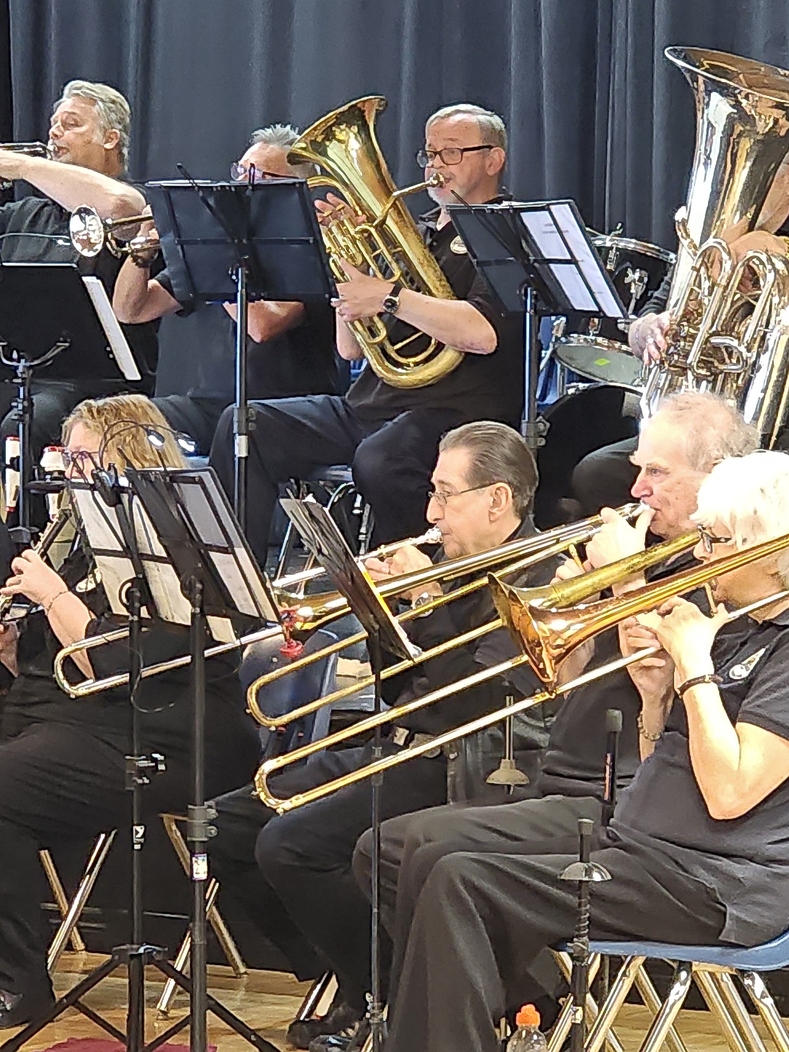 Brass Section at Wilmot Creek concert 2024