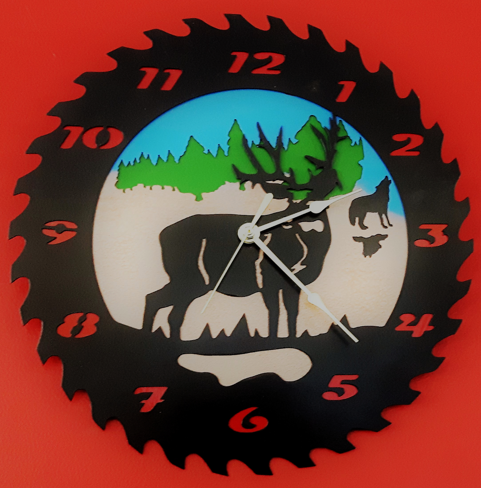 Metal Art, Stag Clock, Campbell river BC, Vancouver island BC, Vancouver BC, Victoria BC, British Columbia,Alberta