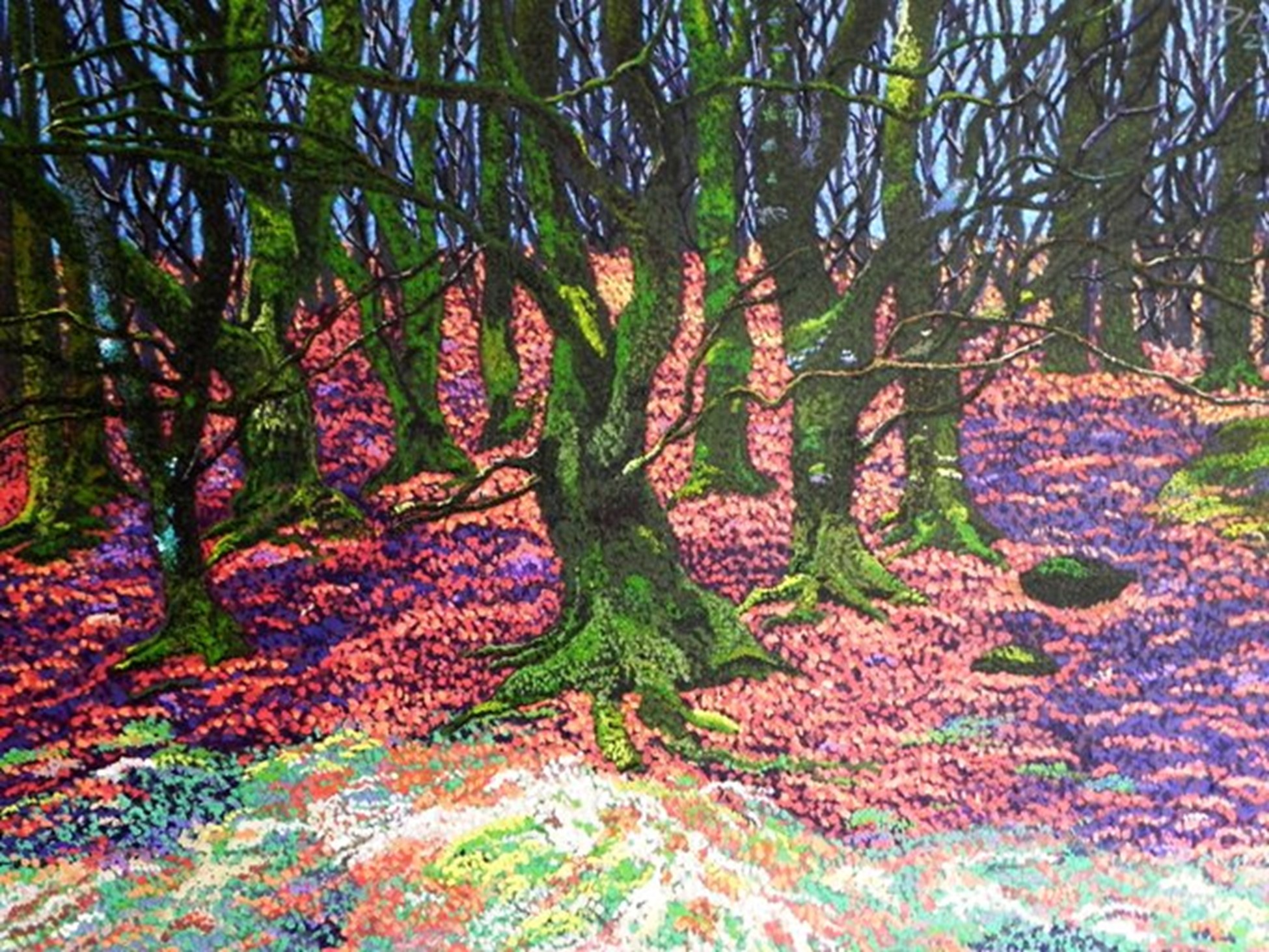 Glendalough op.1, 30"X40", Acrylic on canvas, Ireland, 2012,