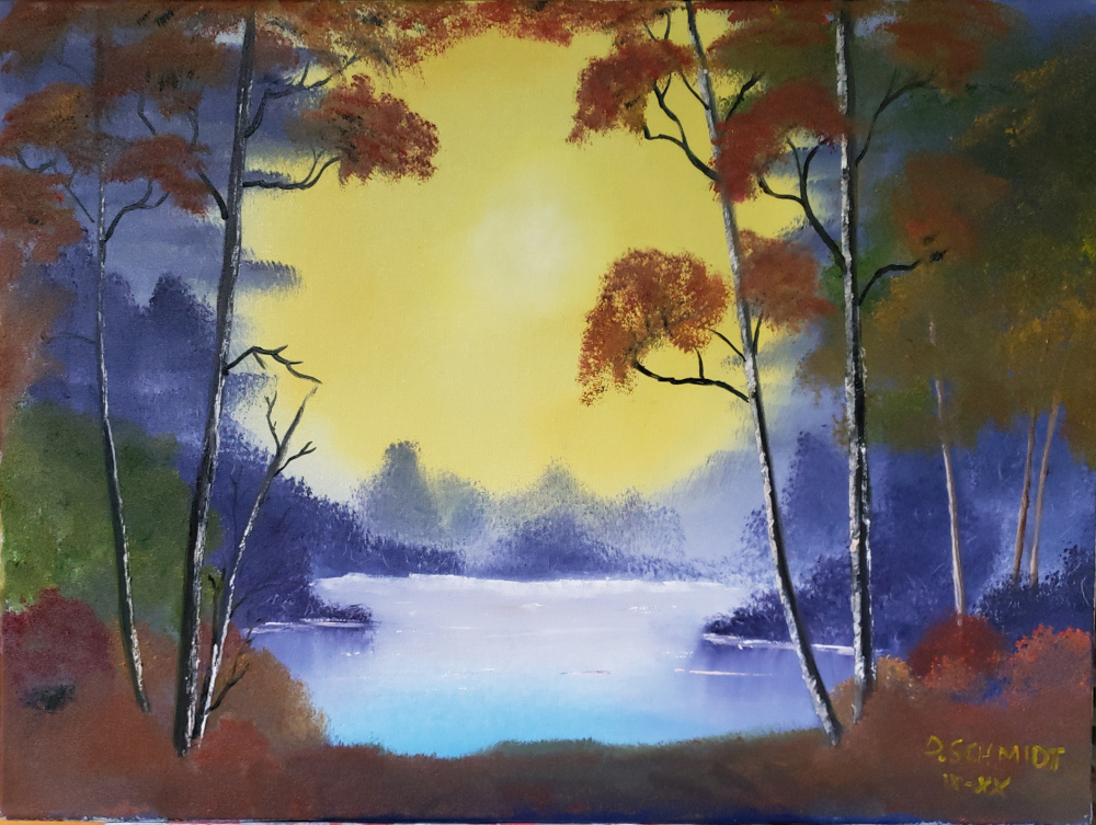 Autumn Scene - Bob Ross  Inspired