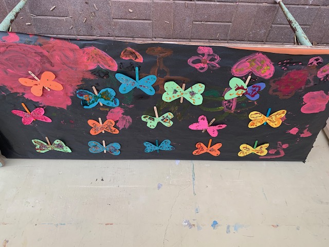 Look at all the butterflies we made
