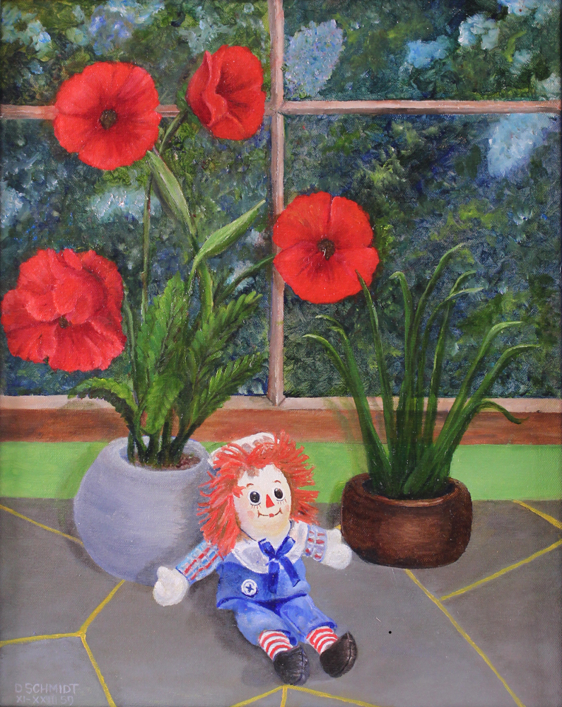 Still Life 16x20 2023 ,Poppies and Andy #59