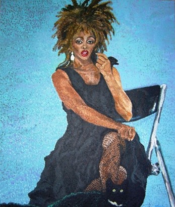 Tina, 40"X30"  2004, Acrylic on Canvas