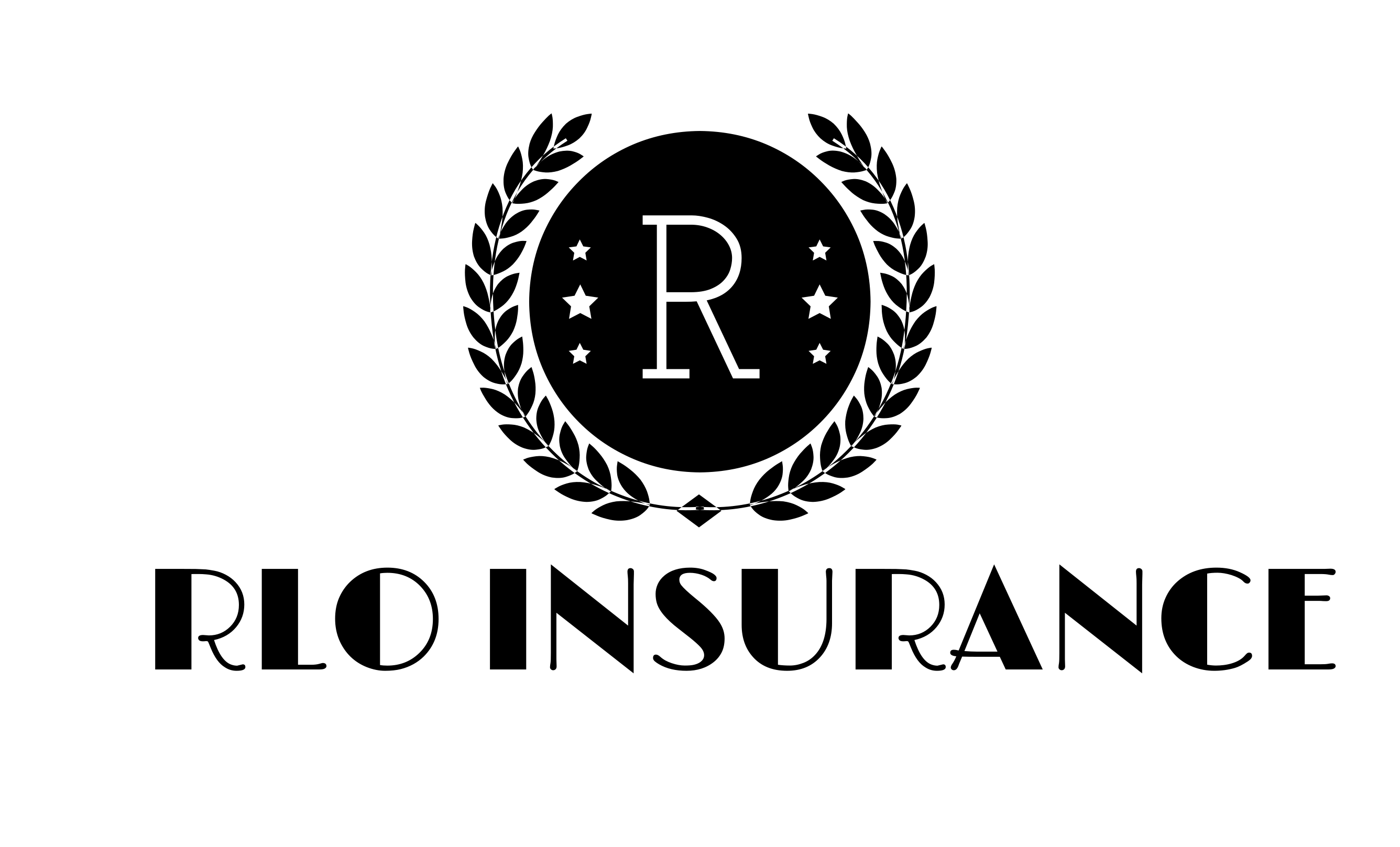 White letter R logo with six stars on a black background White letter R logo with six stars on a black background