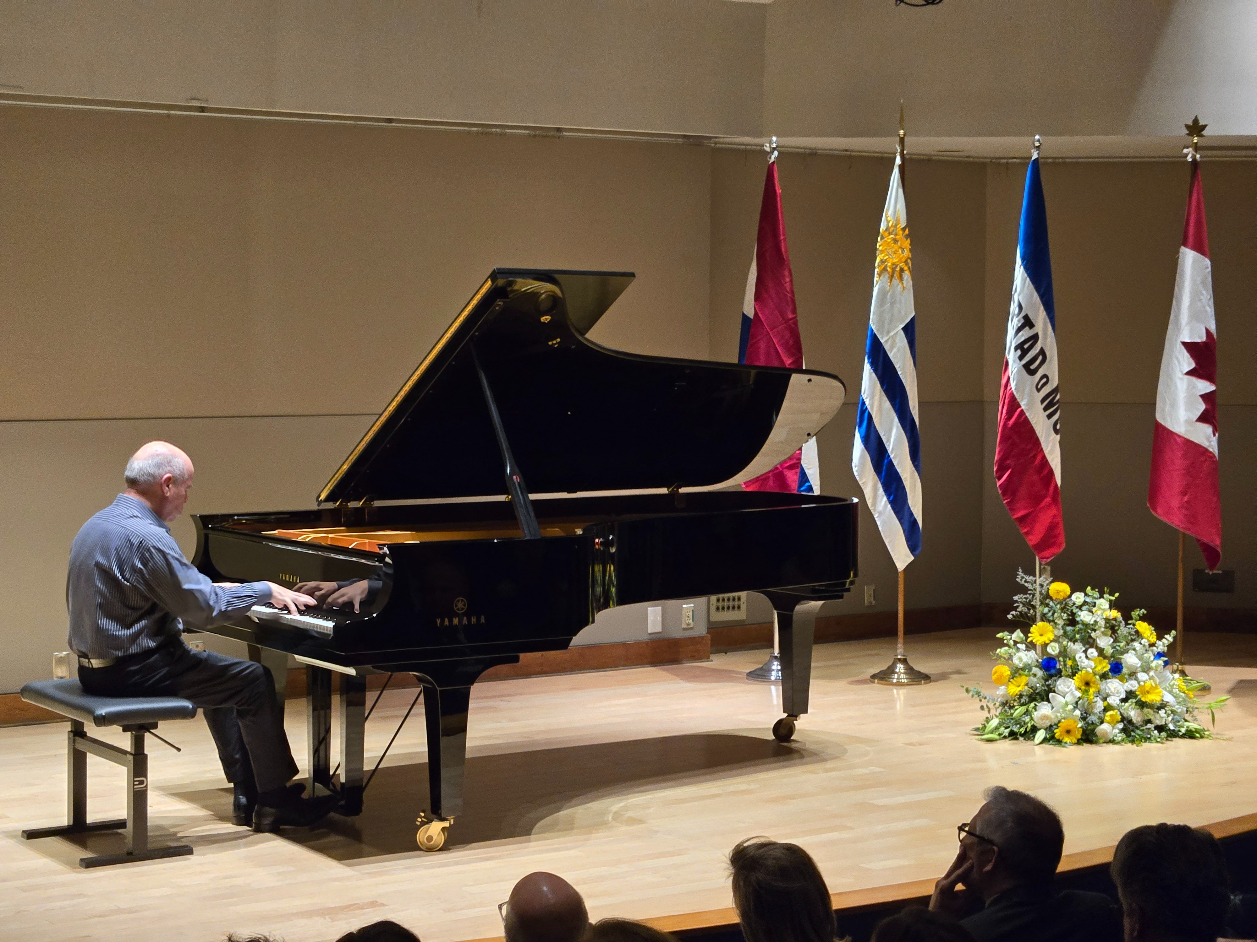 08/05/2025 - The Embassy of Uruguay to Canada for the Anniversary of the Battle of Las PIedras, presented an outstanding piano recital by Maestro Enrique Graf at Freiman Hall, University of Ottawa.