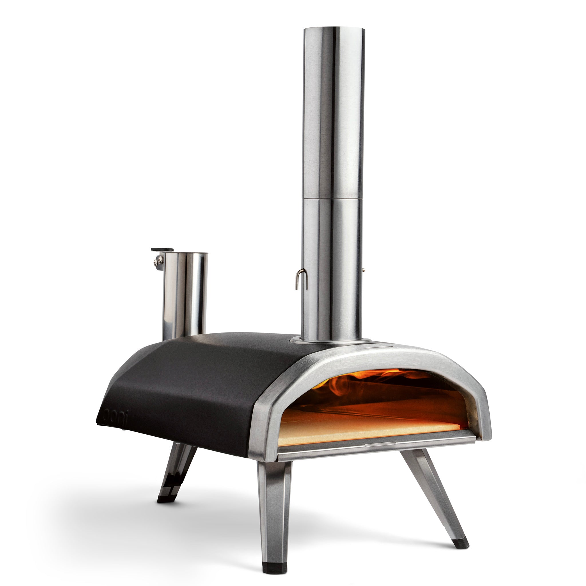 Ooni Fyra 12 Wood Pellet Pizza Oven
•	Hardwood pellet fueled for consistently high heat and low maintenance
•	Wood fired flavored 12” pizzas
•	Reaches 950°F (500°C) in just 15 minutes
•	Cooks stone-baked pizzas in as little as 60 seconds!
•	Ultra portable at just 22lbs (10kg)
