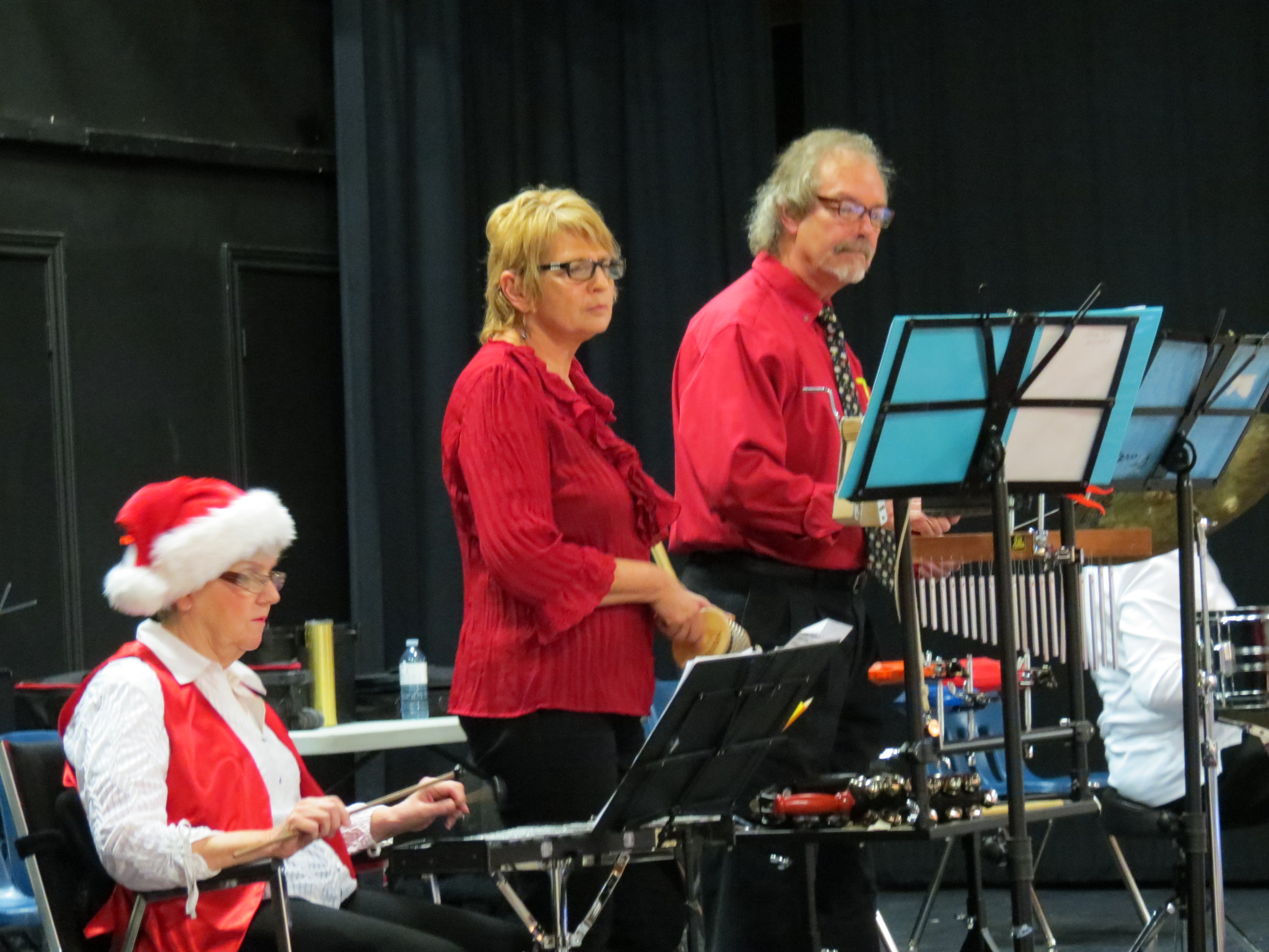 Percussion Section in concert Christmas 2017
