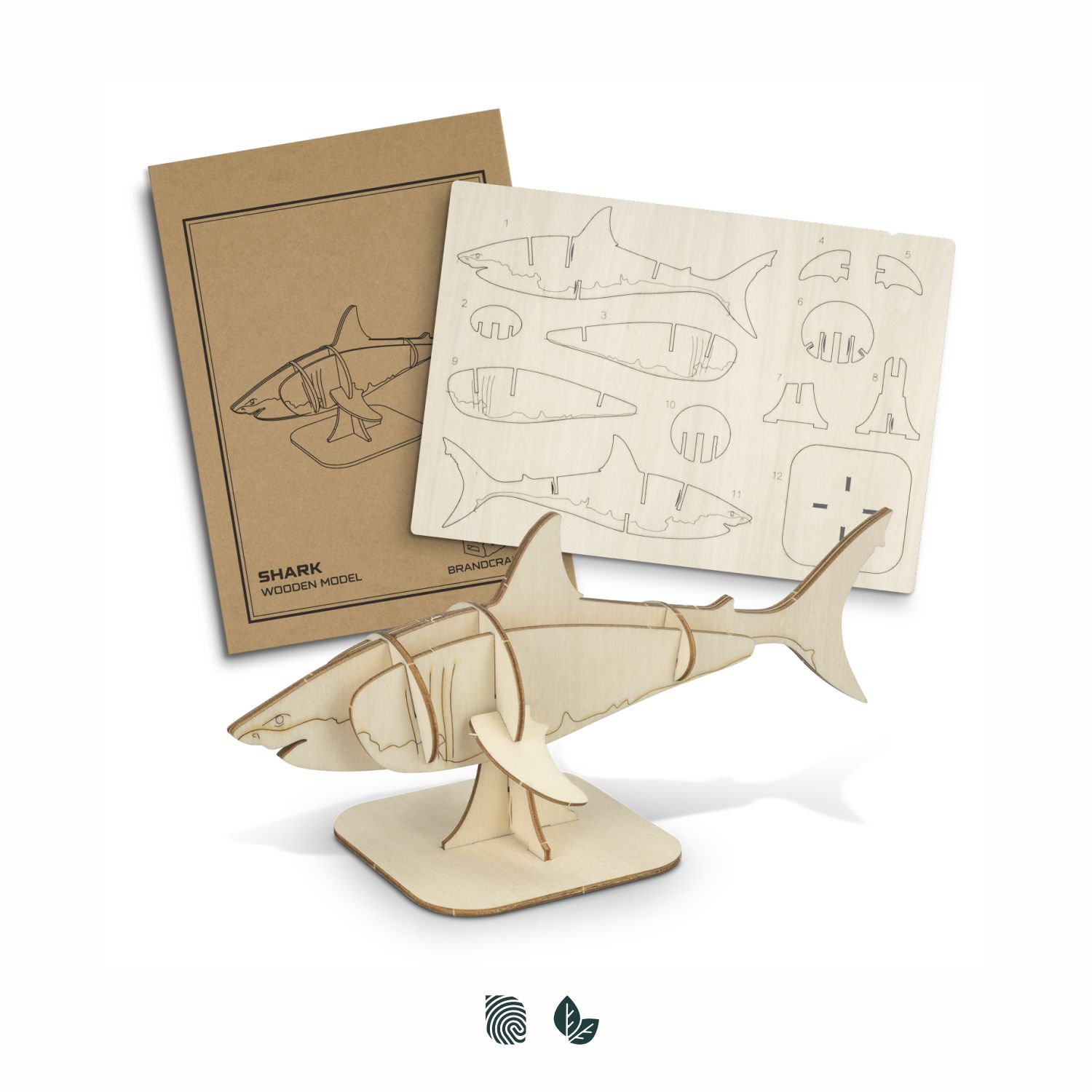 Shark Wooden Model 126734