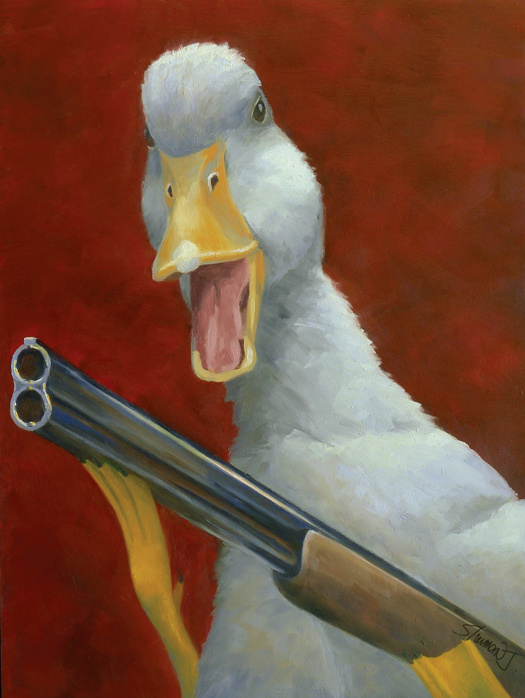 Duuuuuuuck!
12" x 12" / sold
oil on birch panel