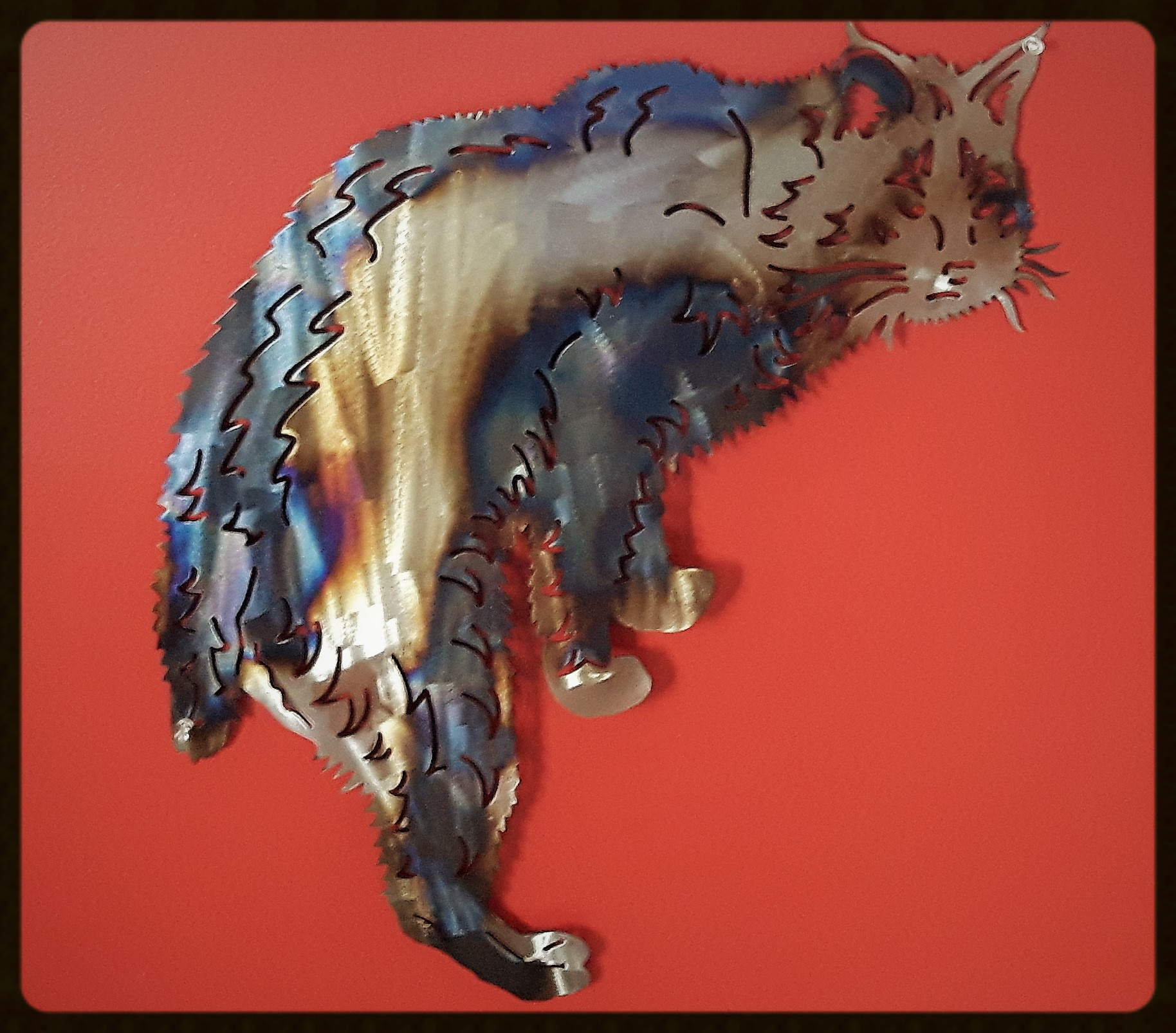 Metal art ,lynx , Campbell river BC, Vancouver island BC, Vancouver BC, Victoria BC, British Columbia,Alberta