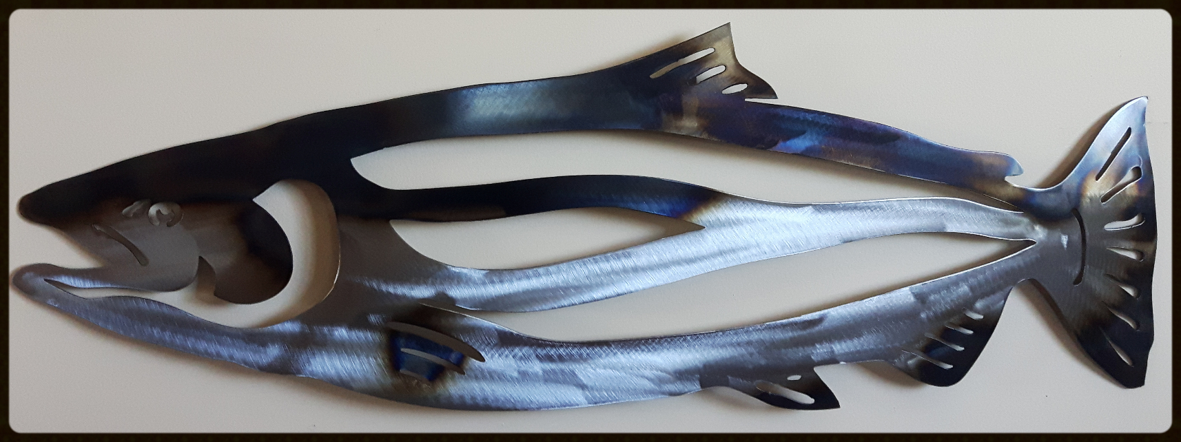 Metal art, Salmon, Campbell river BC, Vancouver island BC, Vancouver BC, Victoria BC, British Columbia,Alberta