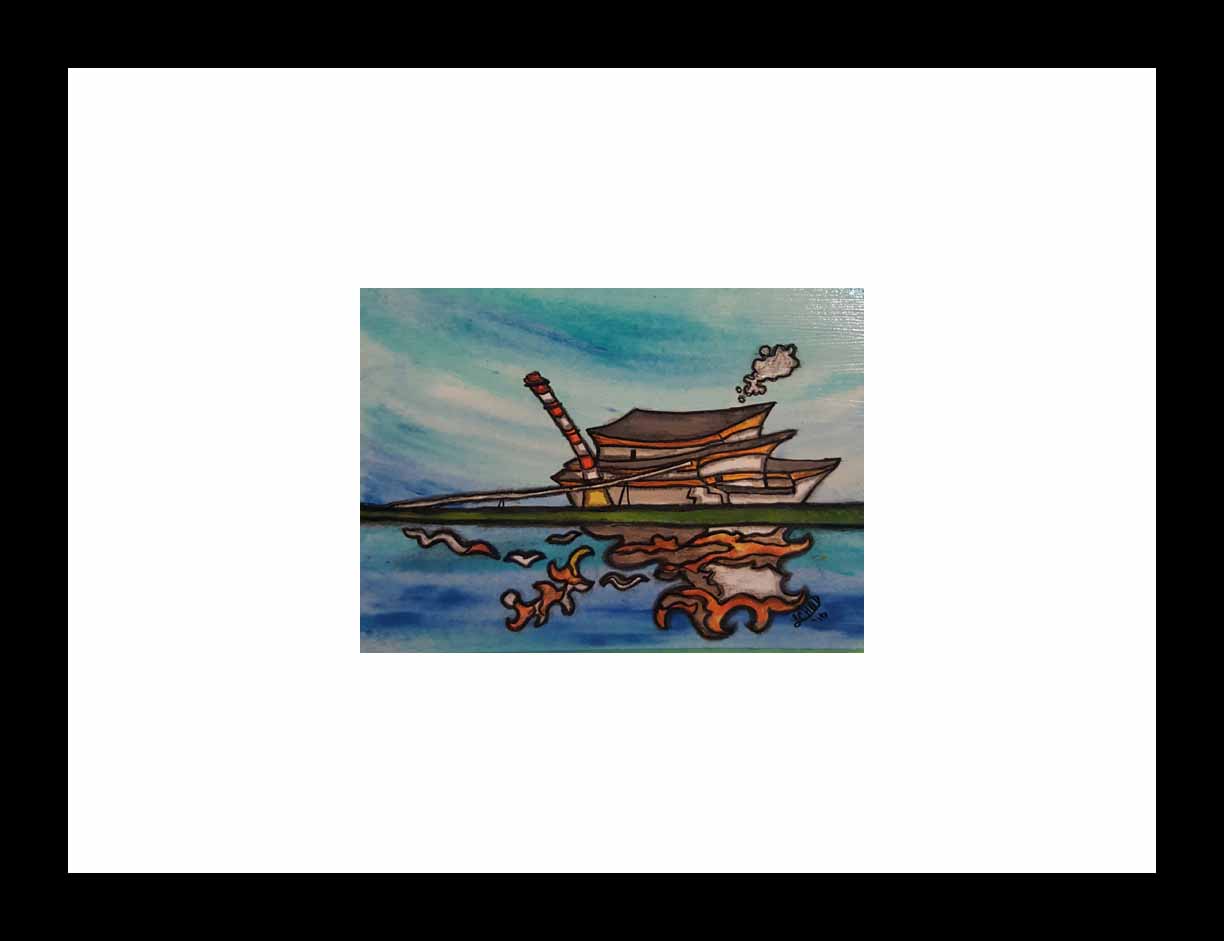 "Poplar River" [2016]
Image 7" x 5". Framed 13" x 11"
Mixed media
Commissioned Piece - SOLD