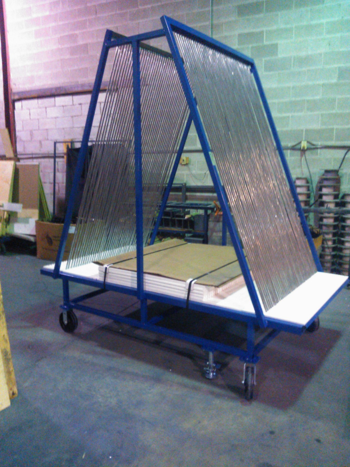 Harp Double side
 96" Base 50 Slots 3/8"wide 
or 40 Slots 9/16" Wide