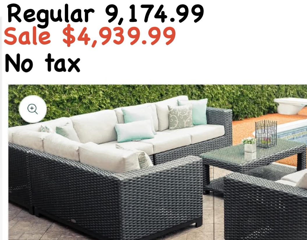 197 Trillium sectional
Regular $9174.99
Blowout $4939.99 no tax