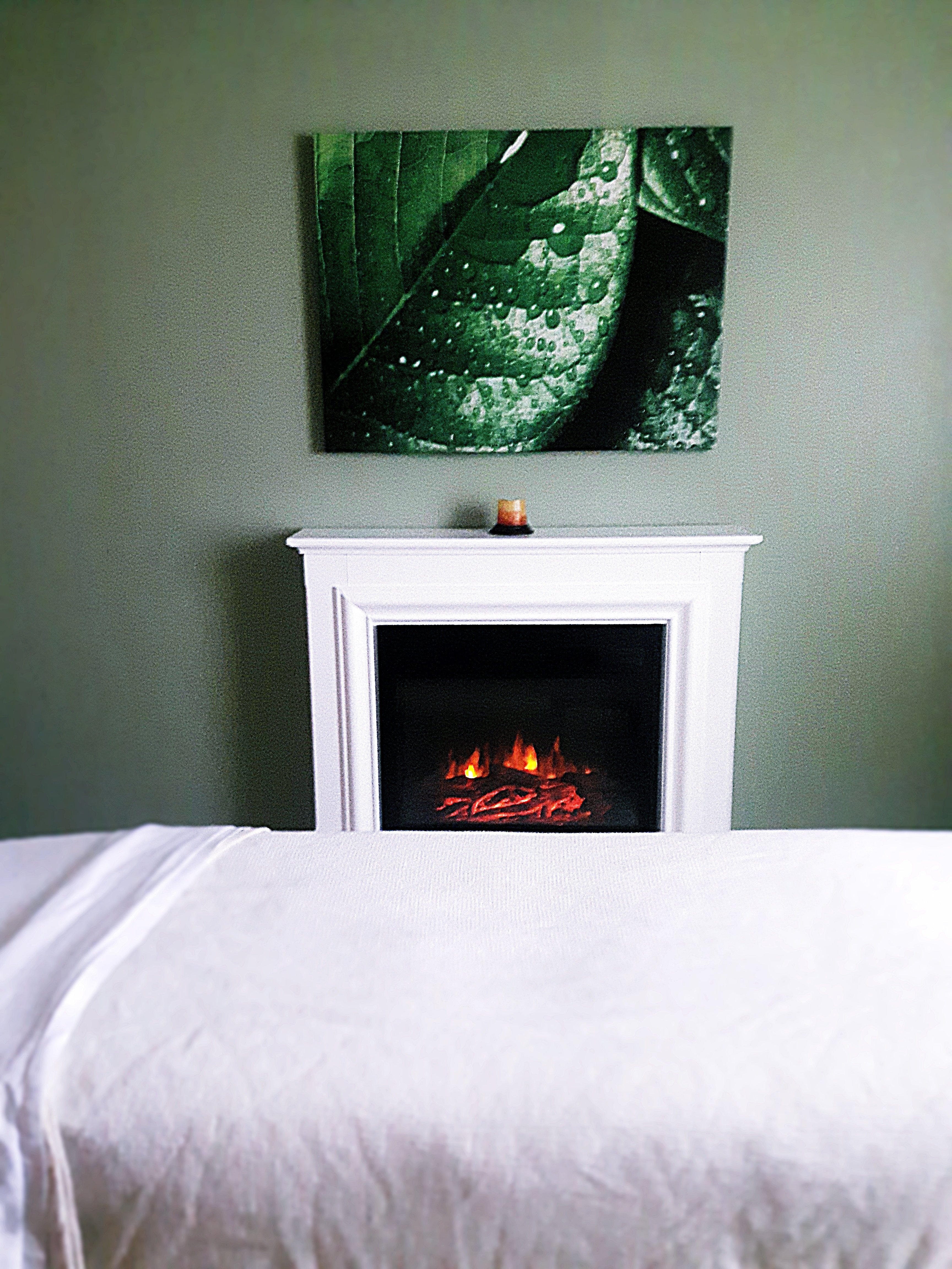 A beautiful fireplace for your enjoyment
and to warm you up on colder days