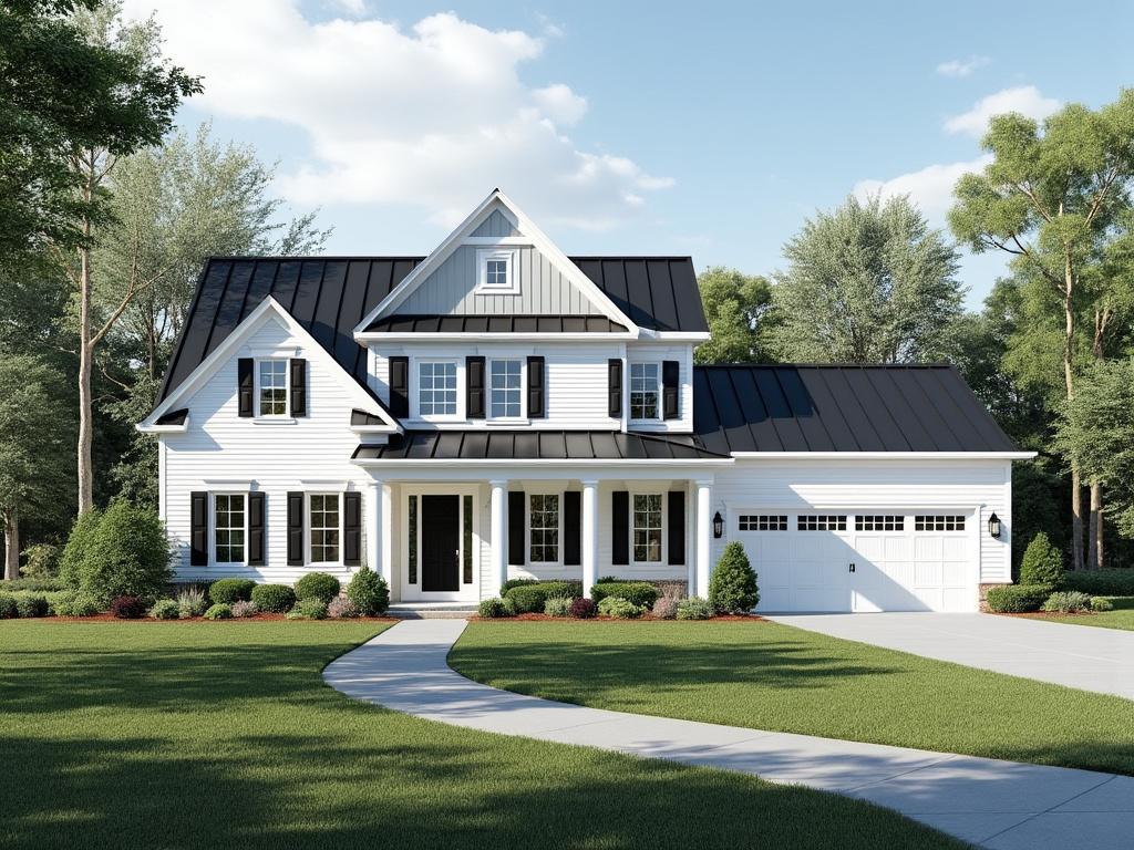 Smiling warehouse worker in overalls and yellow hard hat stands with arms crossed in a busy industrial environment with pallets and machinery.