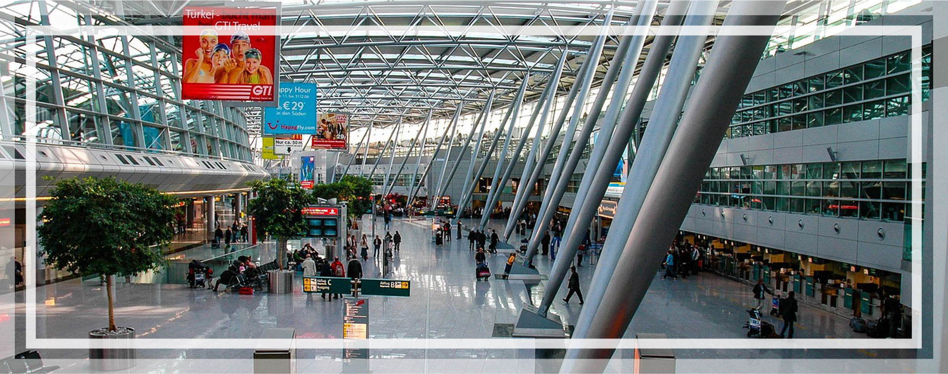 Inside of an airport