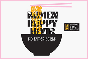 Banff Ramen $10! ~ Every Sunday to Friday from 5-6 PM and 9 PM to Late! Happy Hour @ Hello Sunshine Banff »