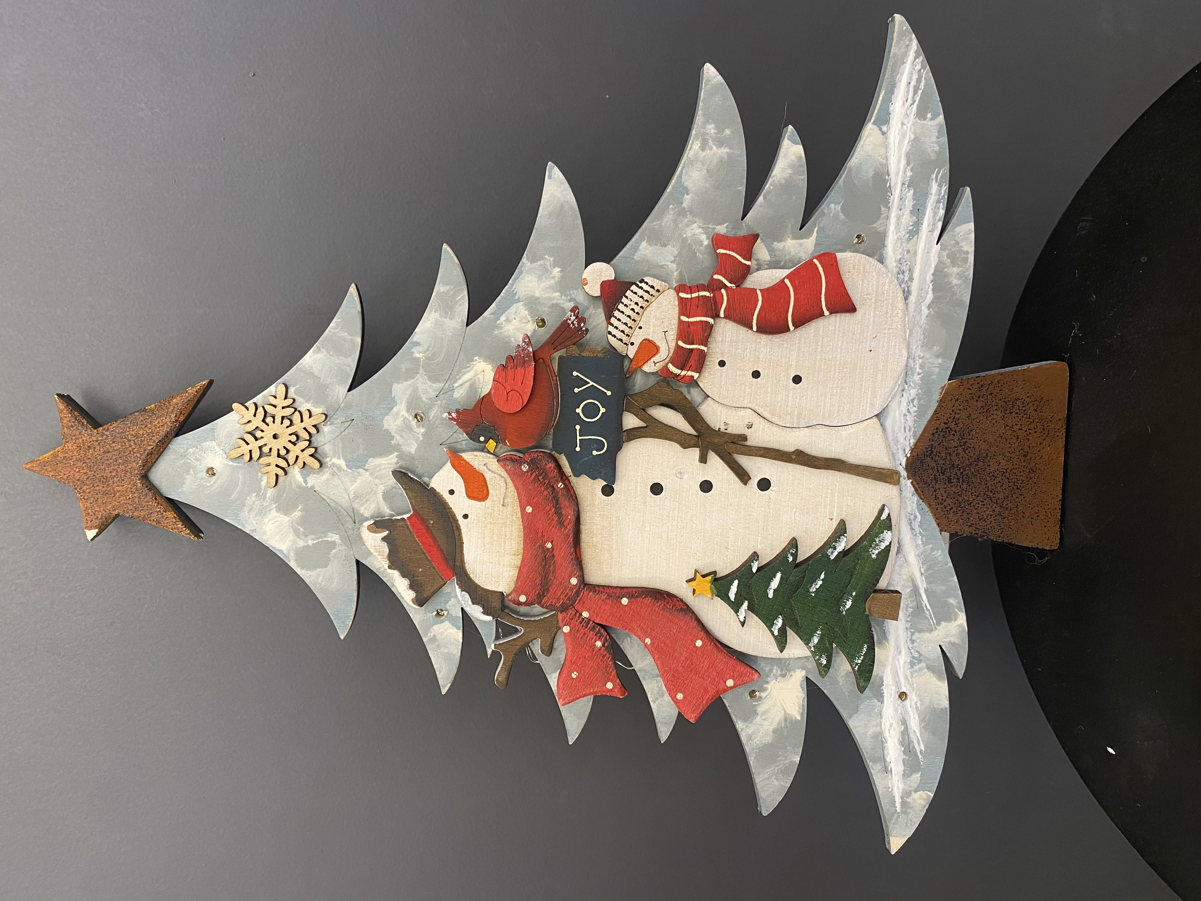 508 K6897S
Wooden Xmas Tree Light Up Wall Hanger 
Regular $33.99
Blowout $16.99 no tax 