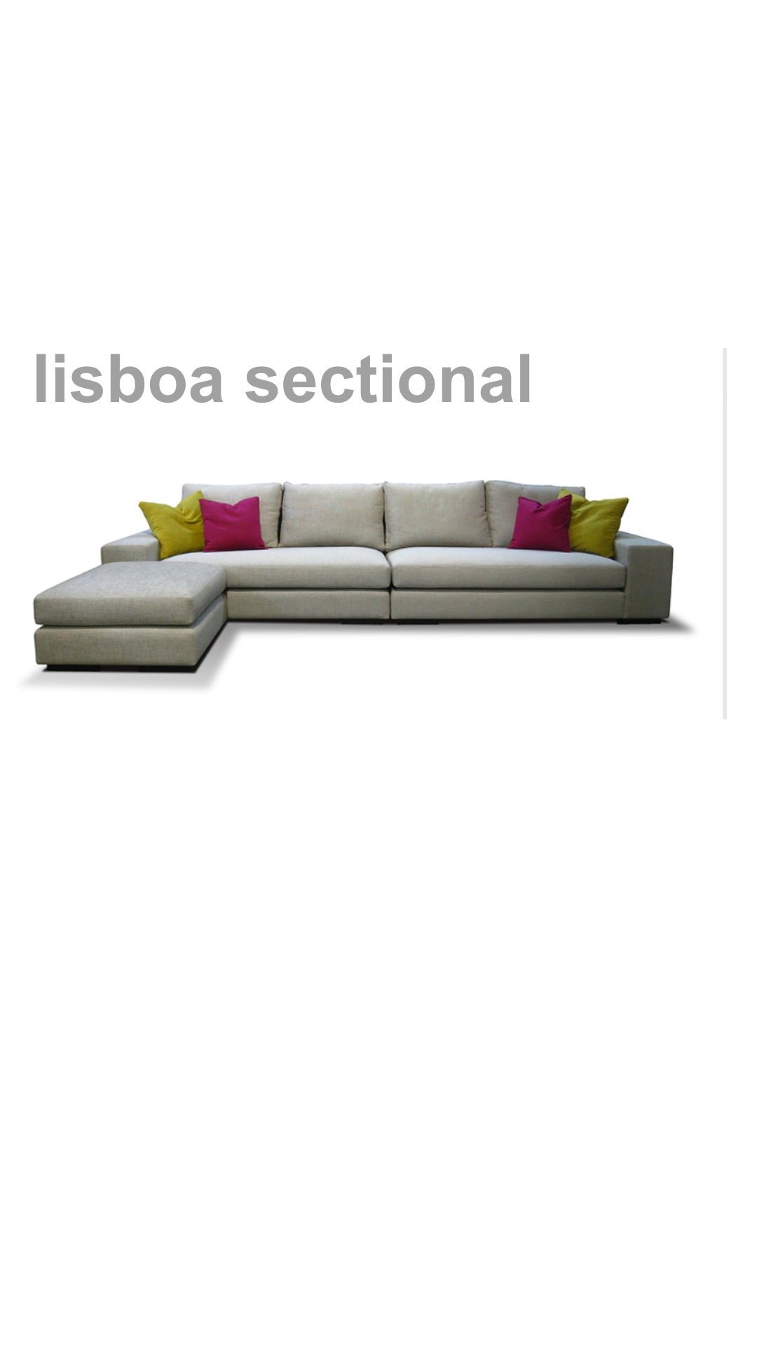 lisboa sectional