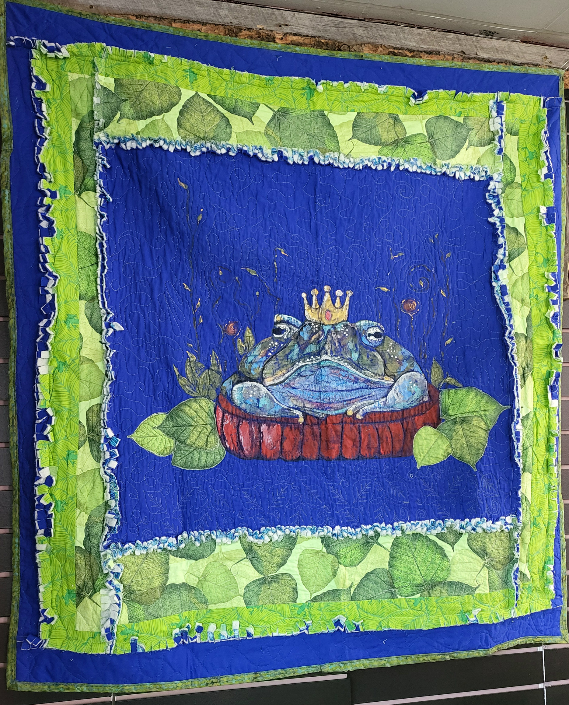 Frog Quilt:  $2200.00