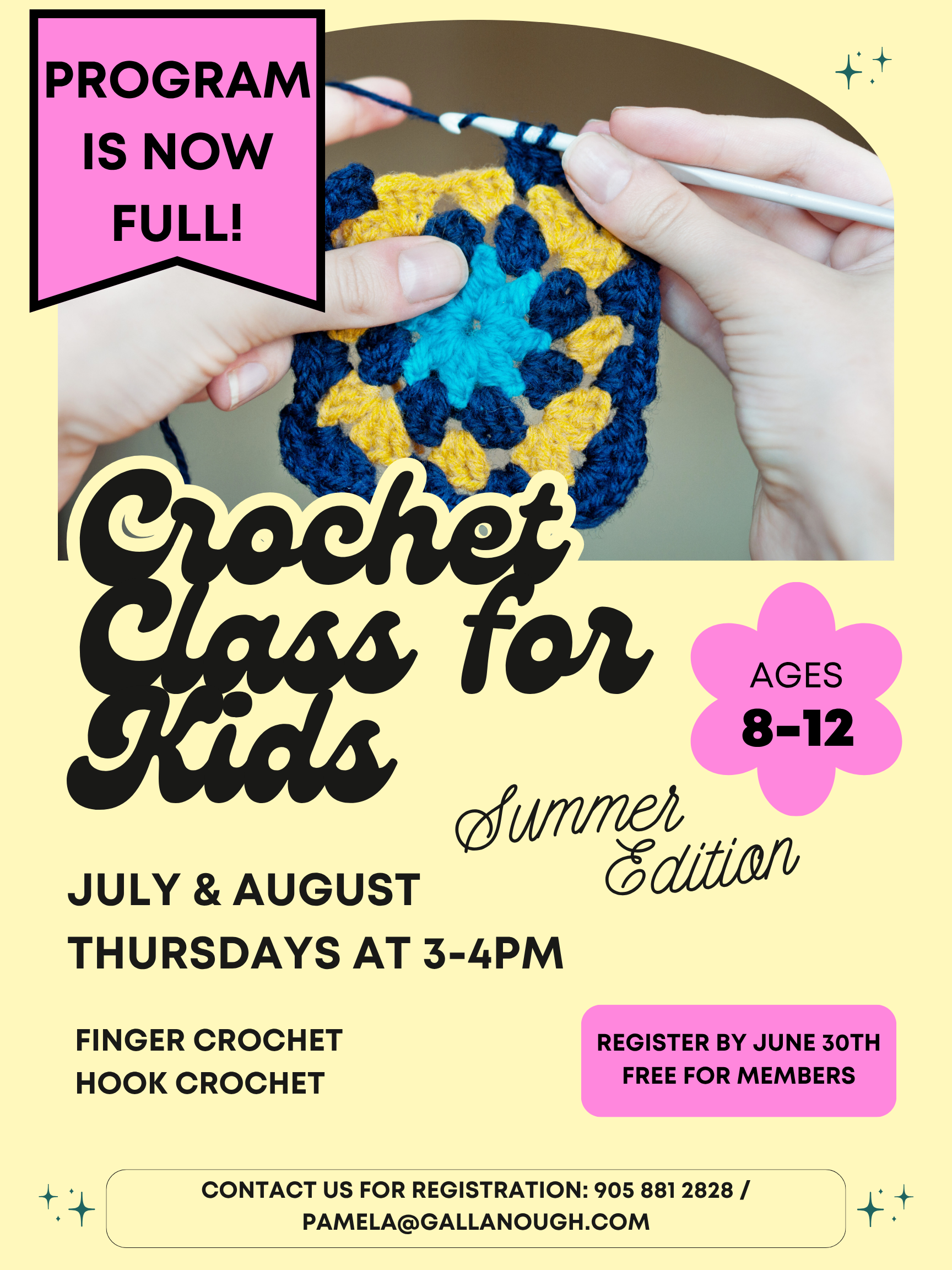                                  START DATE: July 9th
                                 