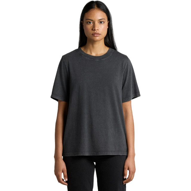 Womens Stone Wash Heavy Tee - 4085