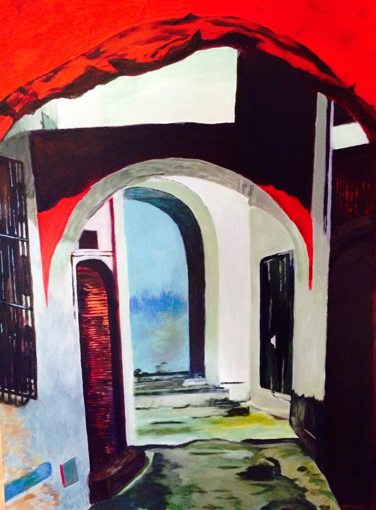 Morocco op.2,,40"X30",, 2014, Acrylic on Canvas,  Tetouan