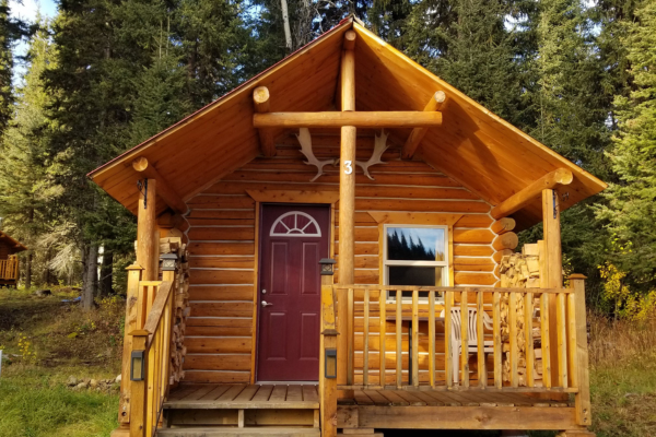 Small Log Wood Cabin