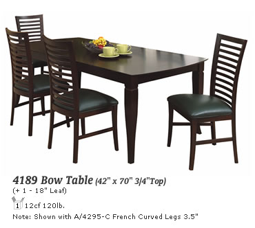 4189 Bow Top with French Curved Leg