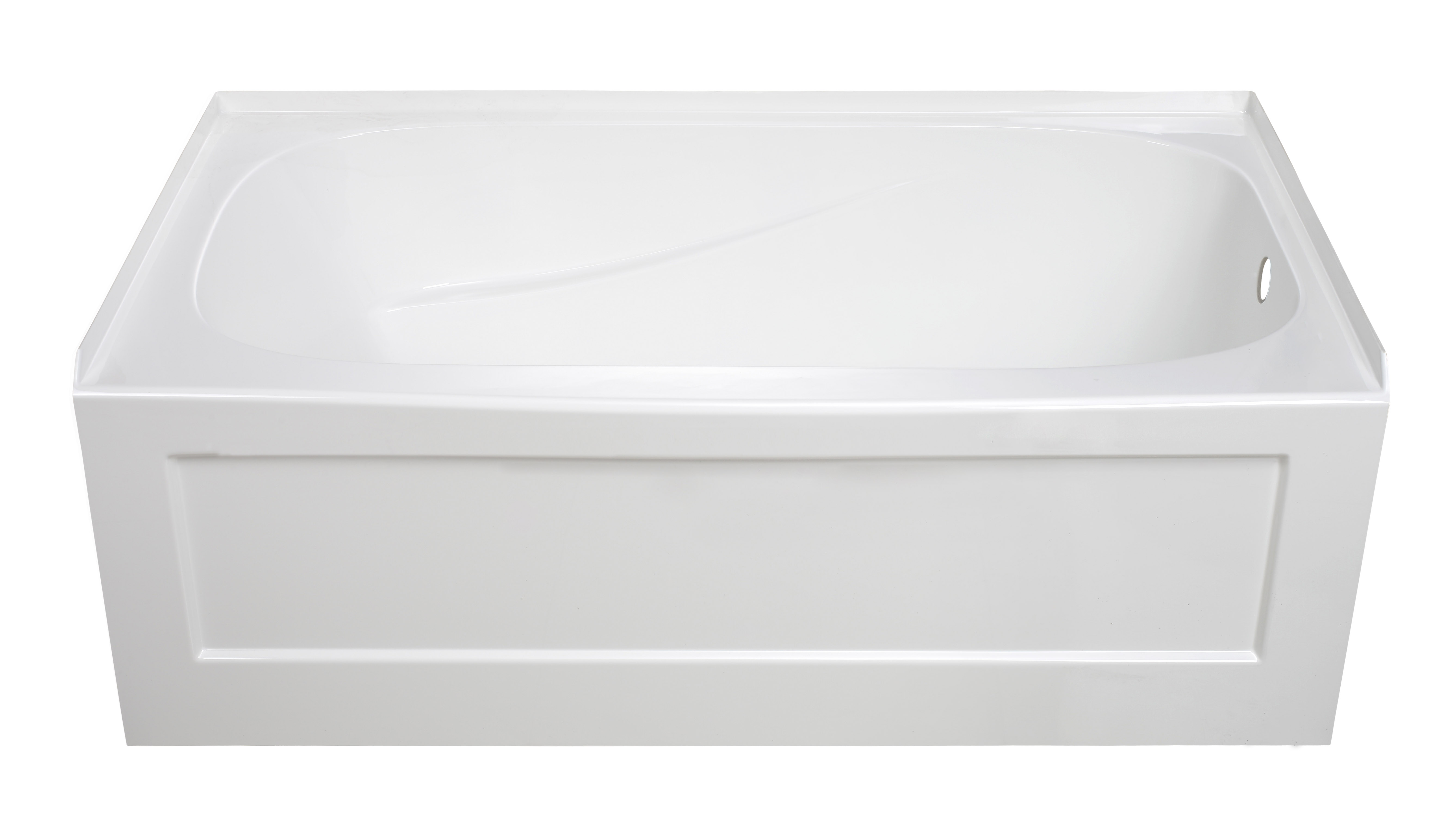 Modern minimalist bathroom with large window view, circular mirrors, and glass shower enclosure.