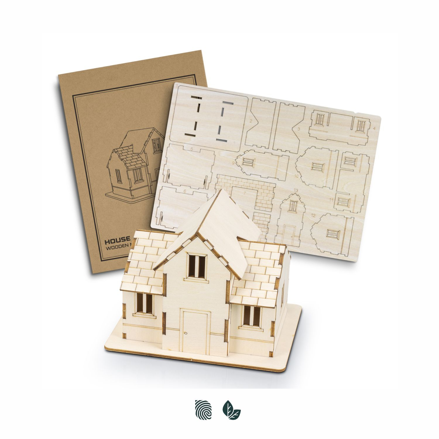 House Wooden Model 124041