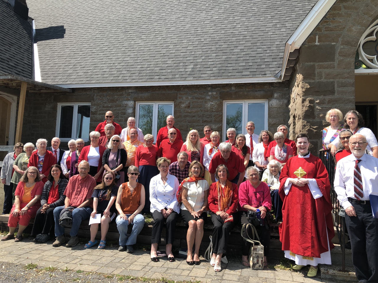 All three congregations together for Pentecost 2023 at St Paul's Dunrobin