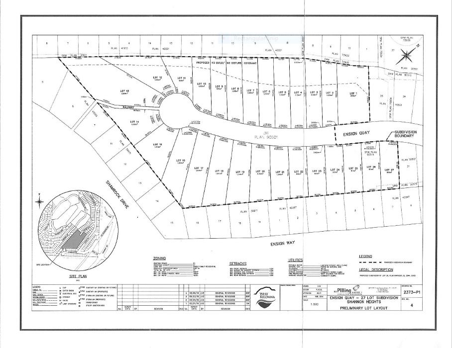 Single family lots 1-27