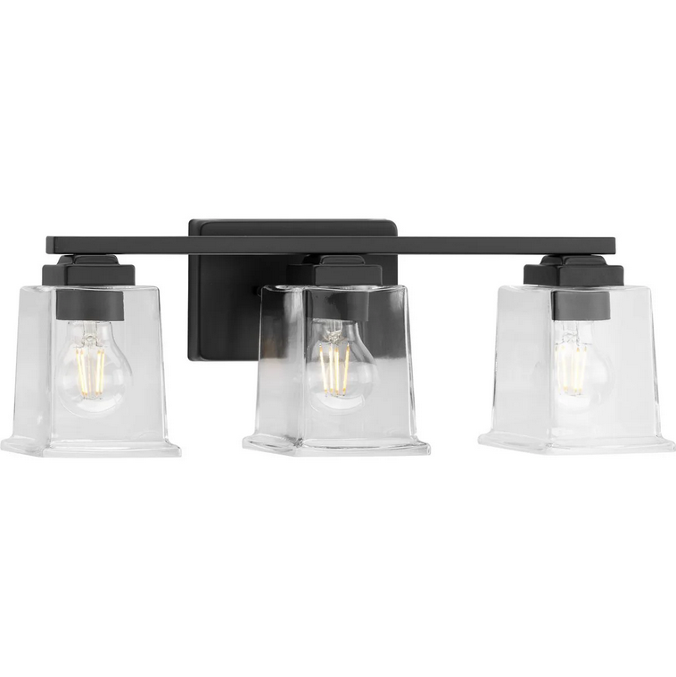 116 300379-31M
3 Light Vanity Matte Black and Clear Glass 
Regular $226.99
Blowout $81.99 no tax 
