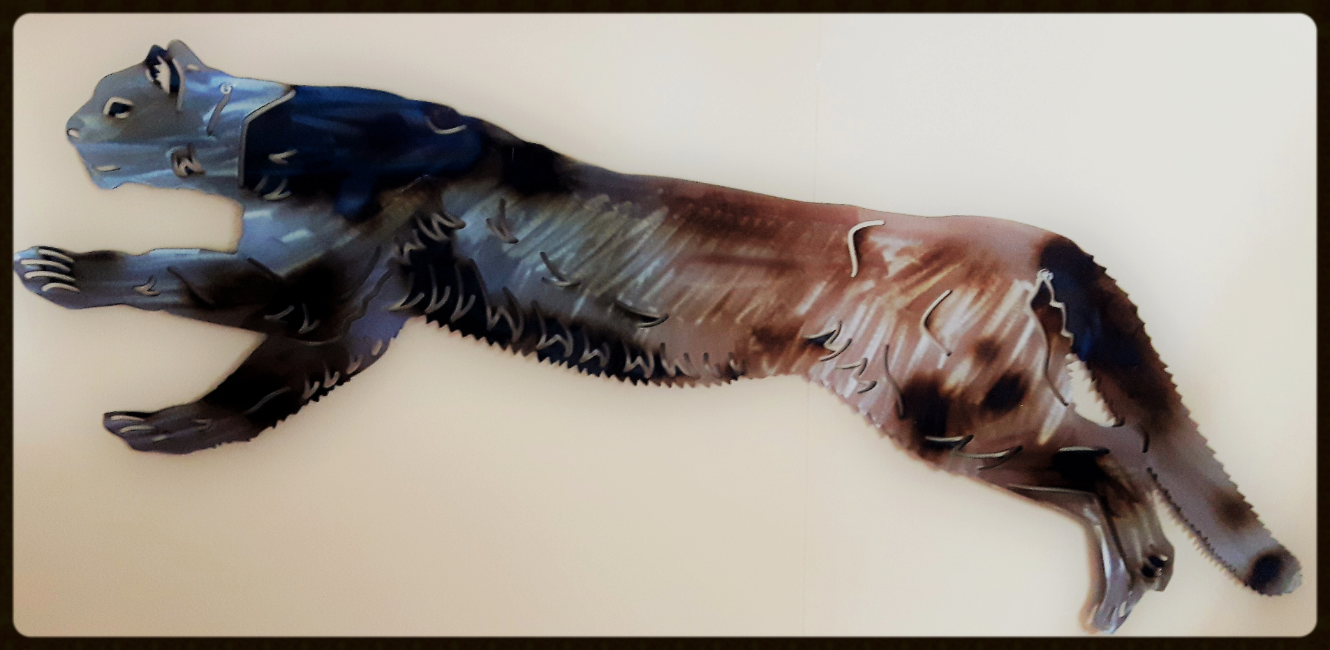 Metal art ,Cougar , Campbell river BC, Vancouver island BC, Vancouver BC, Victoria BC, British Columbia,Alberta