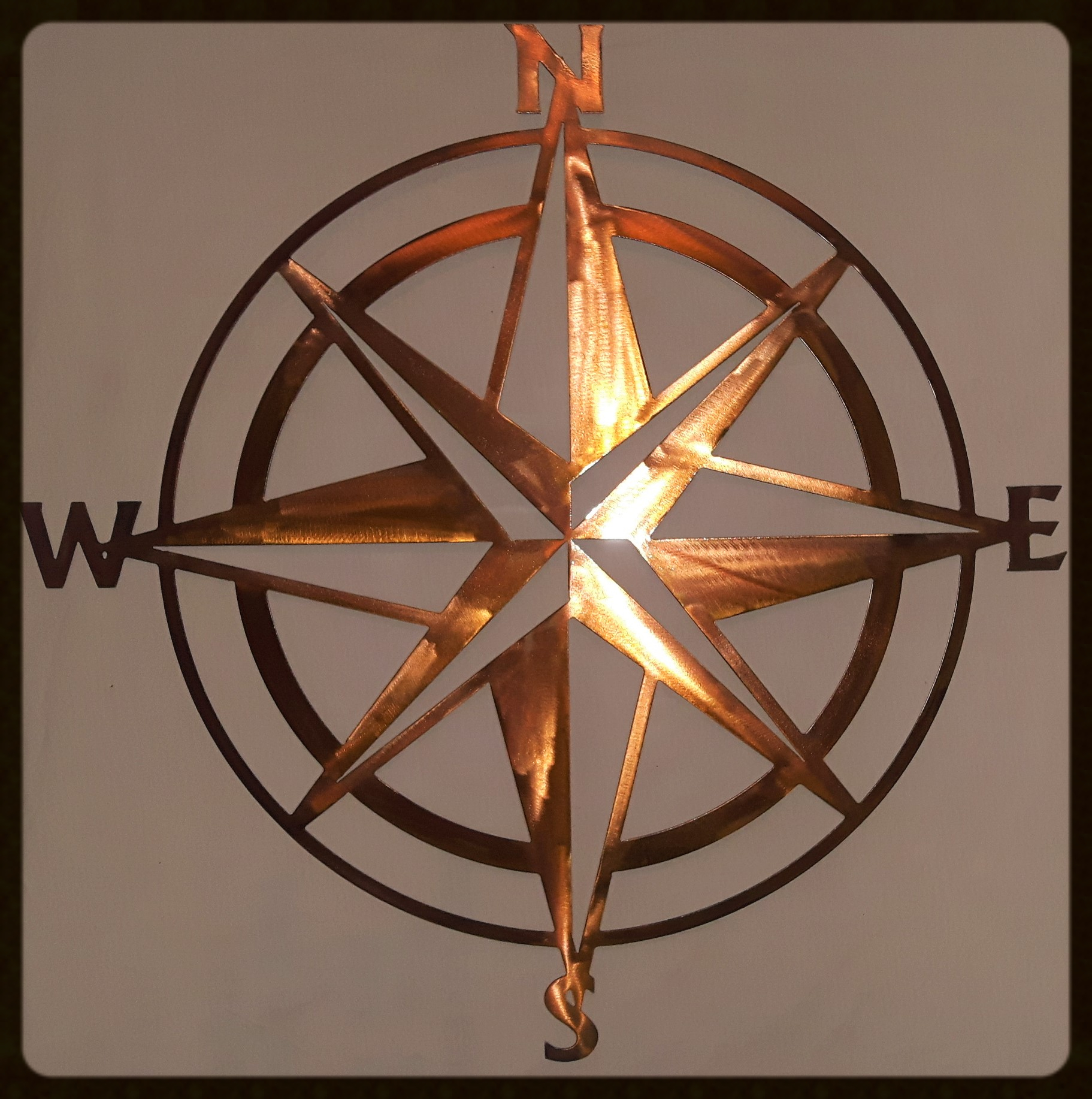 Metal art, Nautical Compass, Campbell river BC, Vancouver island BC, Vancouver BC, Victoria BC, British Columbia,Alberta