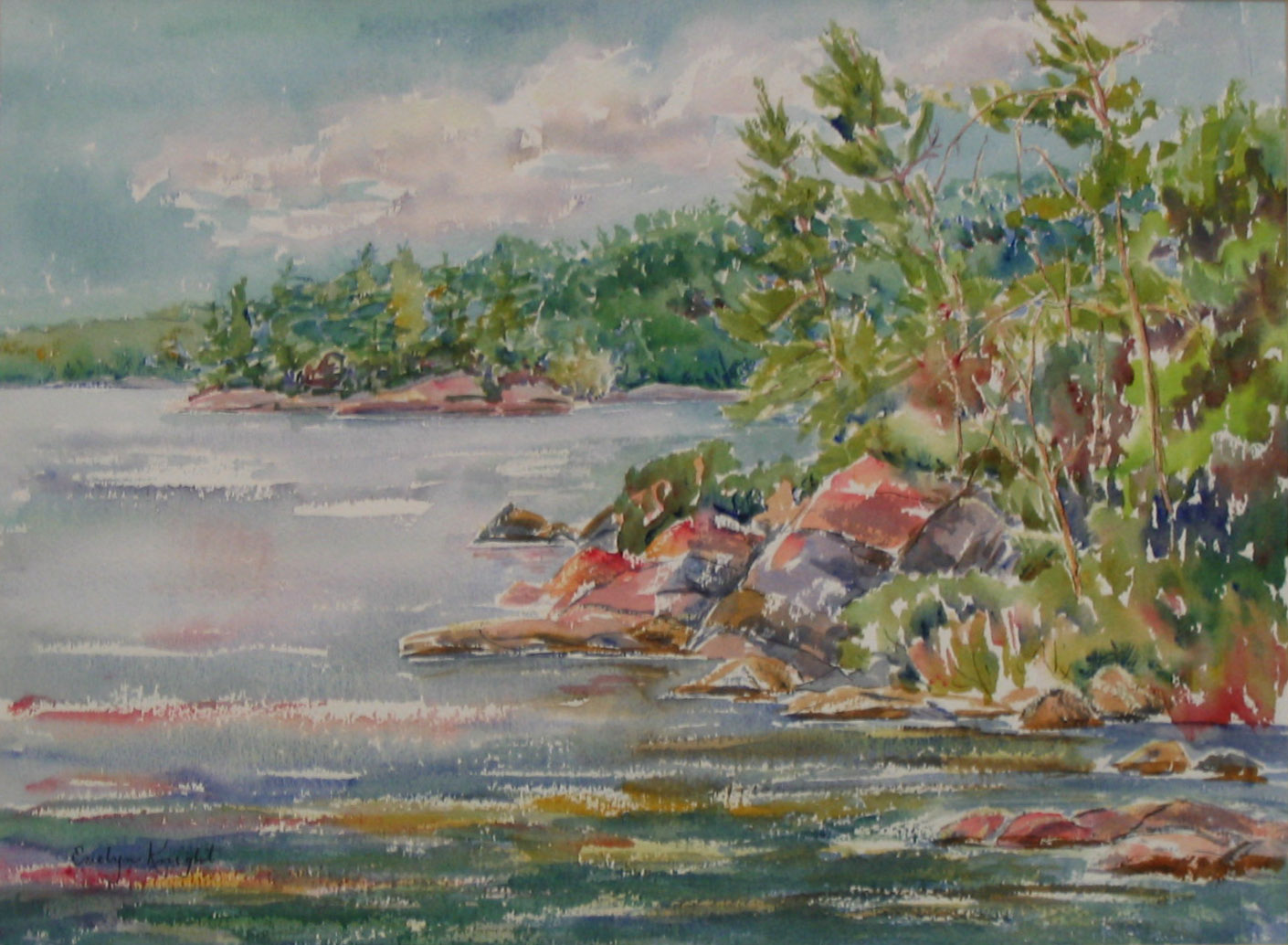 Five Mile Bay, Watercolour on paper