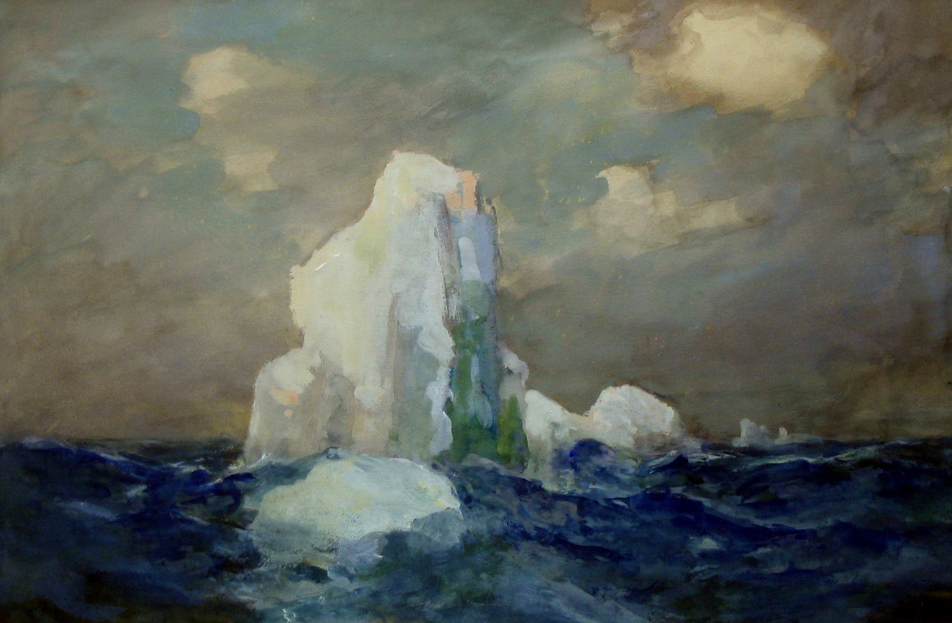 Iceberg, Watercolour on paper
