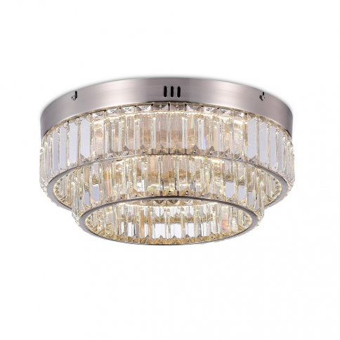 134 6725-SN
16" Crystal/Satin Nickel Flush Mount 
Regular $663.99
Blowout $331.99 no tax