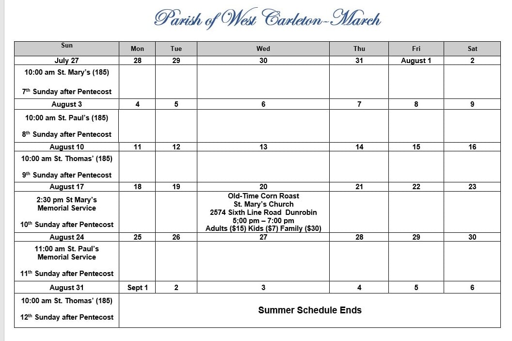 Calendar