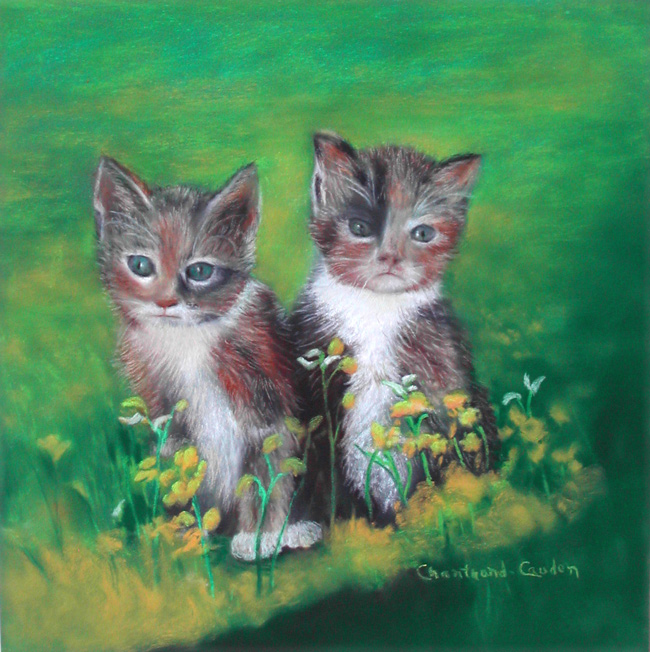 Où est maman ?
Pastel 12" x 12"