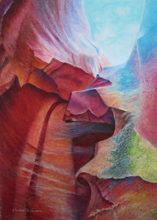 Antelope canyon
Pastel 24" x 18"