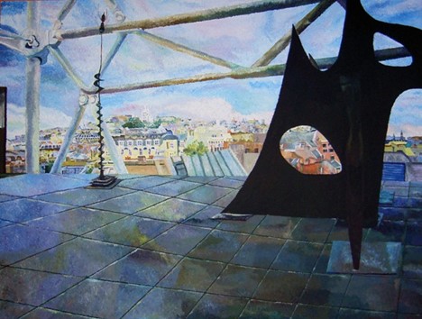 Paris Op.4, Dru, 2006, Acrylic on Canvas, 36X48 in., France